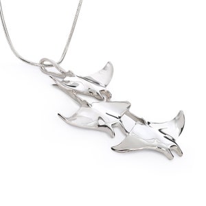925 Sterling Silver | Manta Ray   Necklace, Manta Ray Pendant, Scuba Diving Jewelry, Ocean Inspired, Jewelry Sea life Jewelry