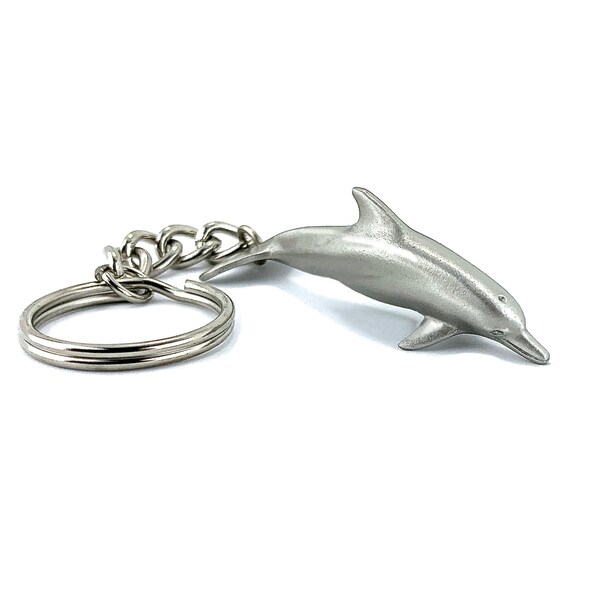 Silver Dolphin Keychain for Women and men- Dolphin Gifts for Women, Dolphin Key Ring, Dolphin Charm, Gift for Dolphin Lover