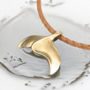 Sterling Silver Whale Tail Necklace: Beach Pendant Jewelry