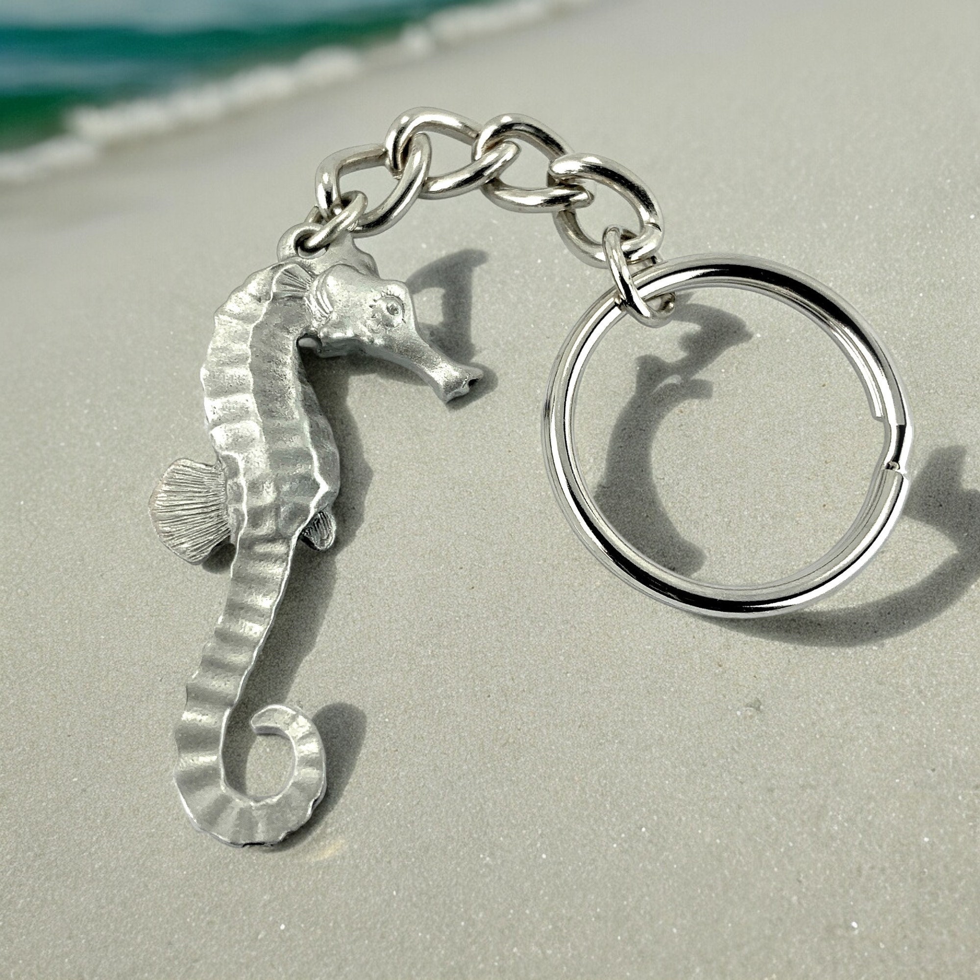 Seahorse Keychain - Etsy Seahorse Keychain - Etsy
