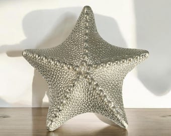 Starfish Drawer Pull: Pewter Sea Life Cabinet Knob