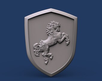 horse panno 3d STL model for CNC Router and 3d printing