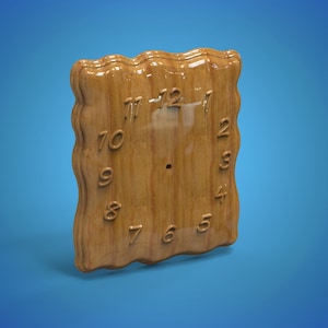 pillow christmas clock 3d STL model for CNC Router and 3d printing