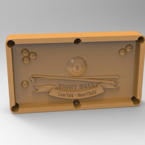 8 ball pool 3D design for CNC and 3D printing sport  toys  art  models