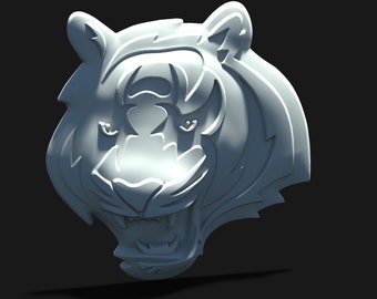 bengal tiger 3d STL model for CNC Router and 3d printing