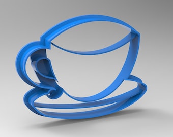 koffiekop koekjesvormer 3D STL-model voor CNC-router en 3D-printen