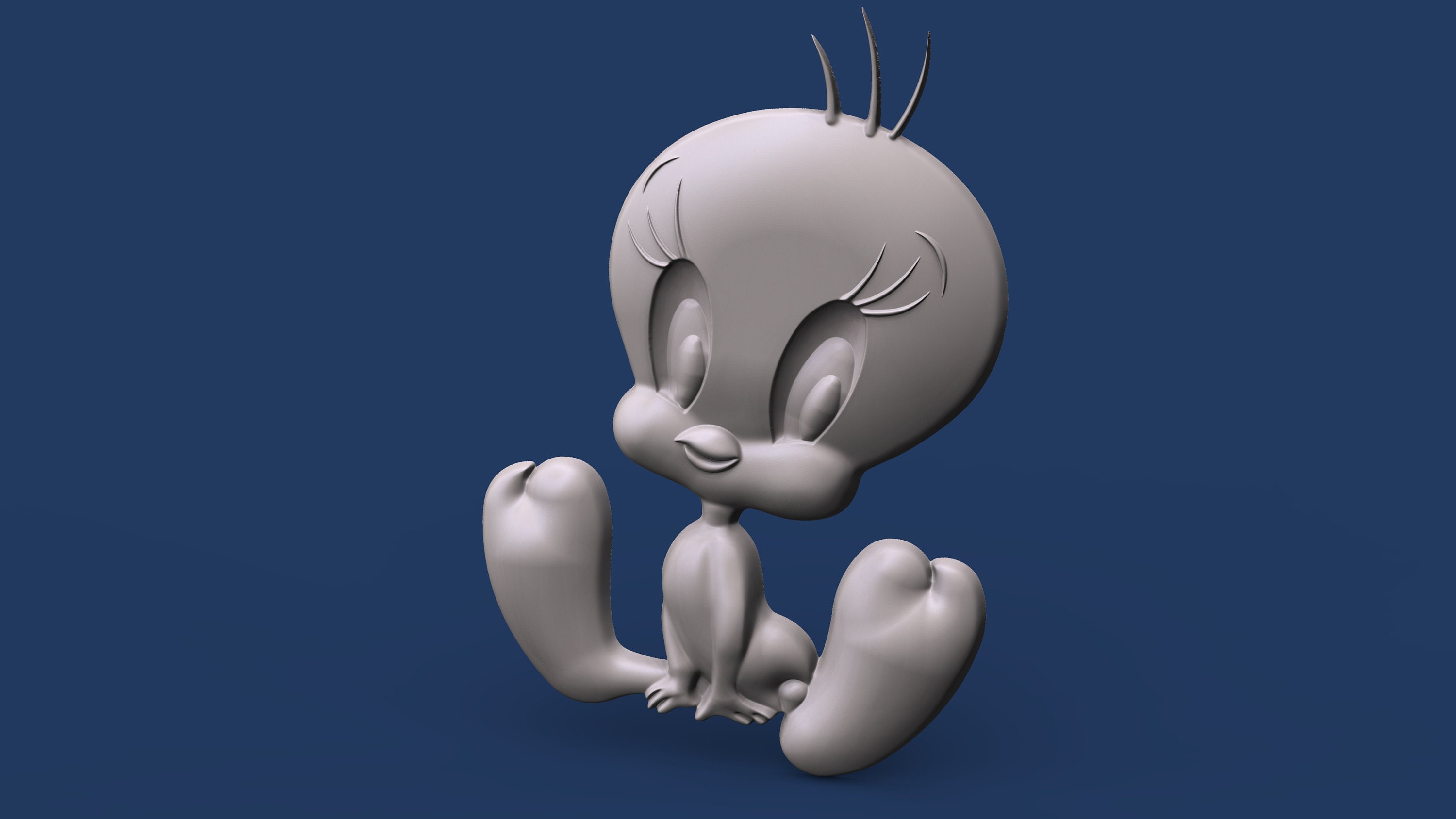 Tweety Bird Logo 3d STL Model for CNC Router and 3d Printing - Etsy