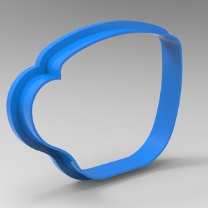 coffee cup cookie cutter 3d STL model for CNC Router and 3d printing