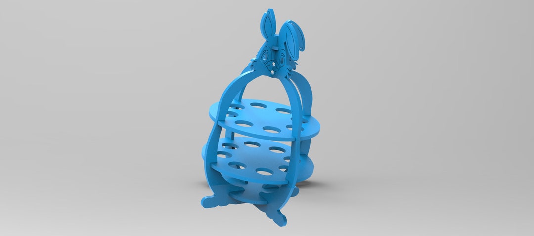 3d Easter Egg Holder Dxf File Pattern for Laser Cutting and STL Model ...