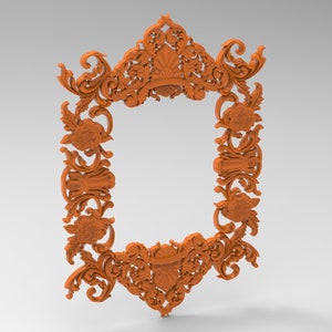 mirror frame 3d STL model for CNC Router and 3d printing