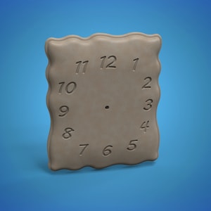 pillow christmas clock 3d STL model for CNC Router and 3d printing