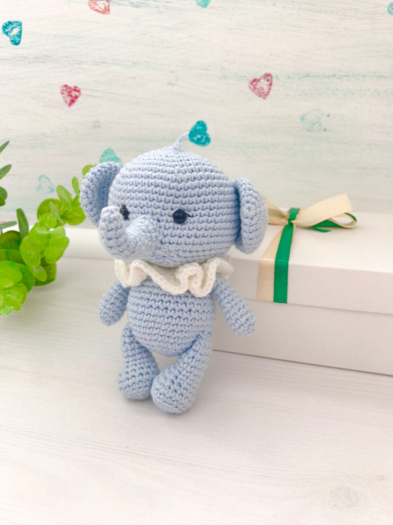 Crochet blue elephant Safari toy Mini African animals Stuffed | Etsy