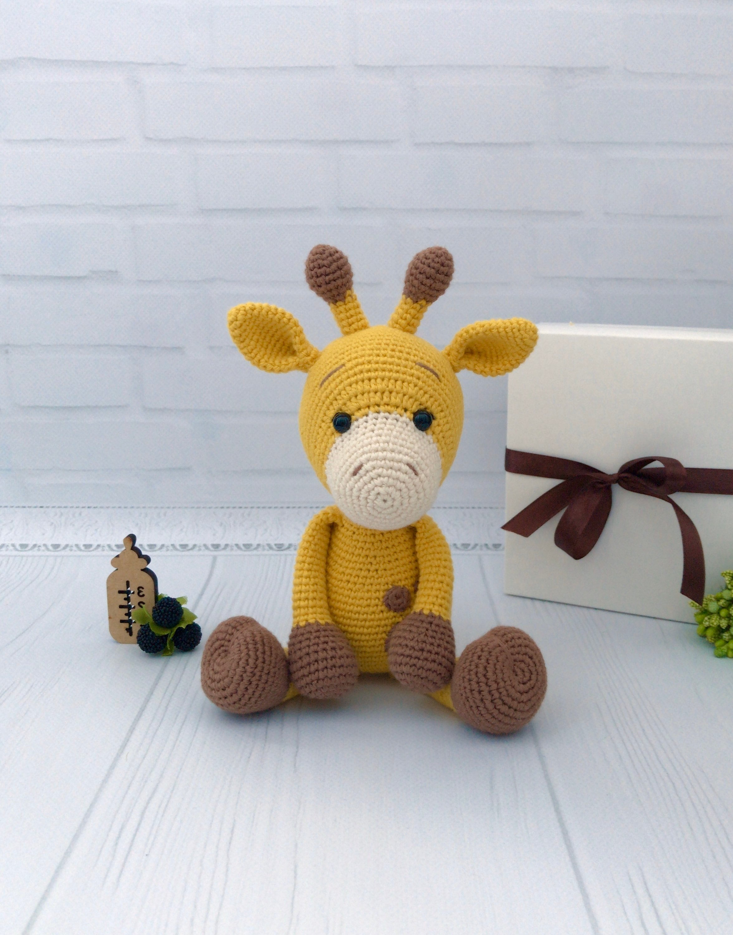 Crochet giraffe Organic baby toy Stuffed giraffe Cute knitted | Etsy
