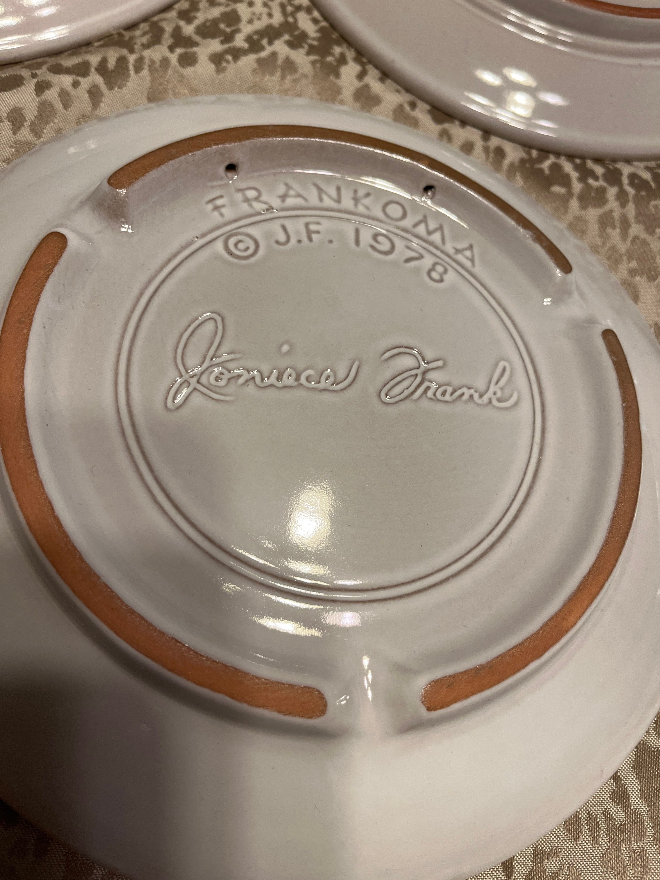 Frankoma Pottery Collectors Wall Christmas Plates Lot 5 Etsy