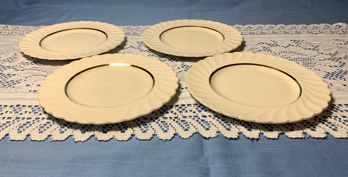 Newport Pottery Burslem England Coronation Bread Butter Plates Etsy