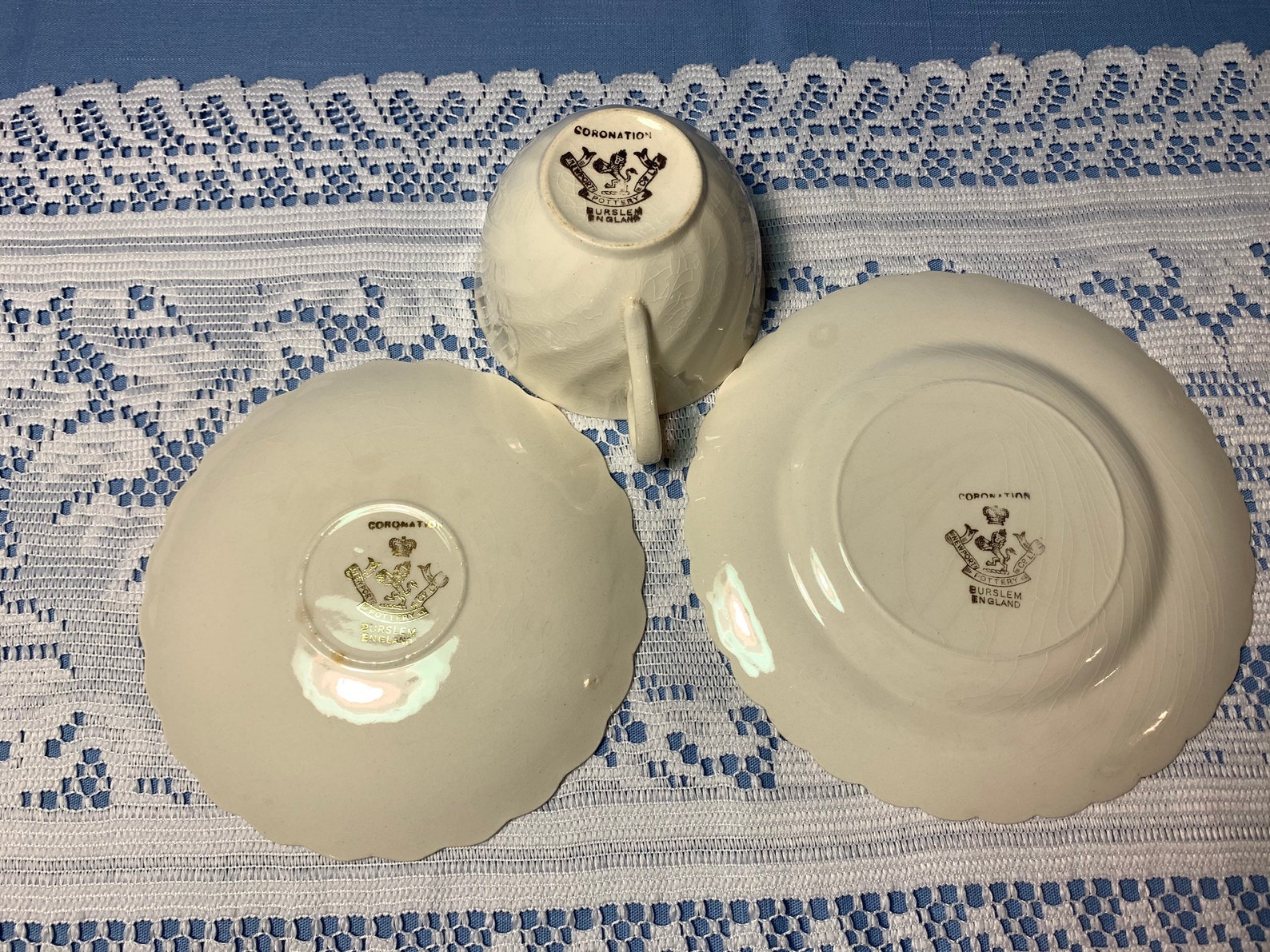 Newport Pottery Burslem England Coronation cup saucer bread Etsy