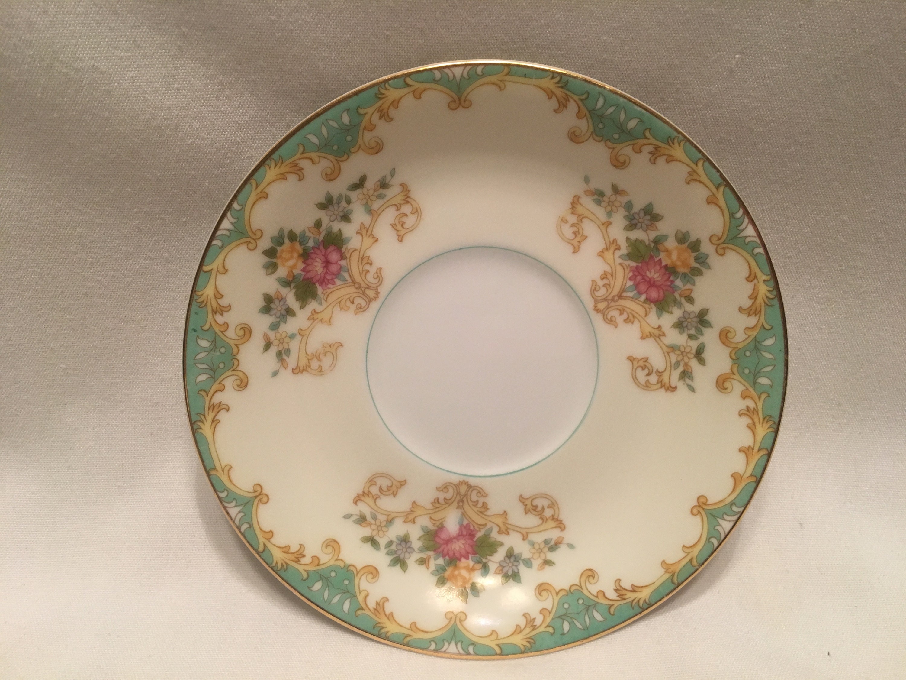 Vintage Noritake China Tiffany gold rim saucer 5 5/8 mint Etsy
