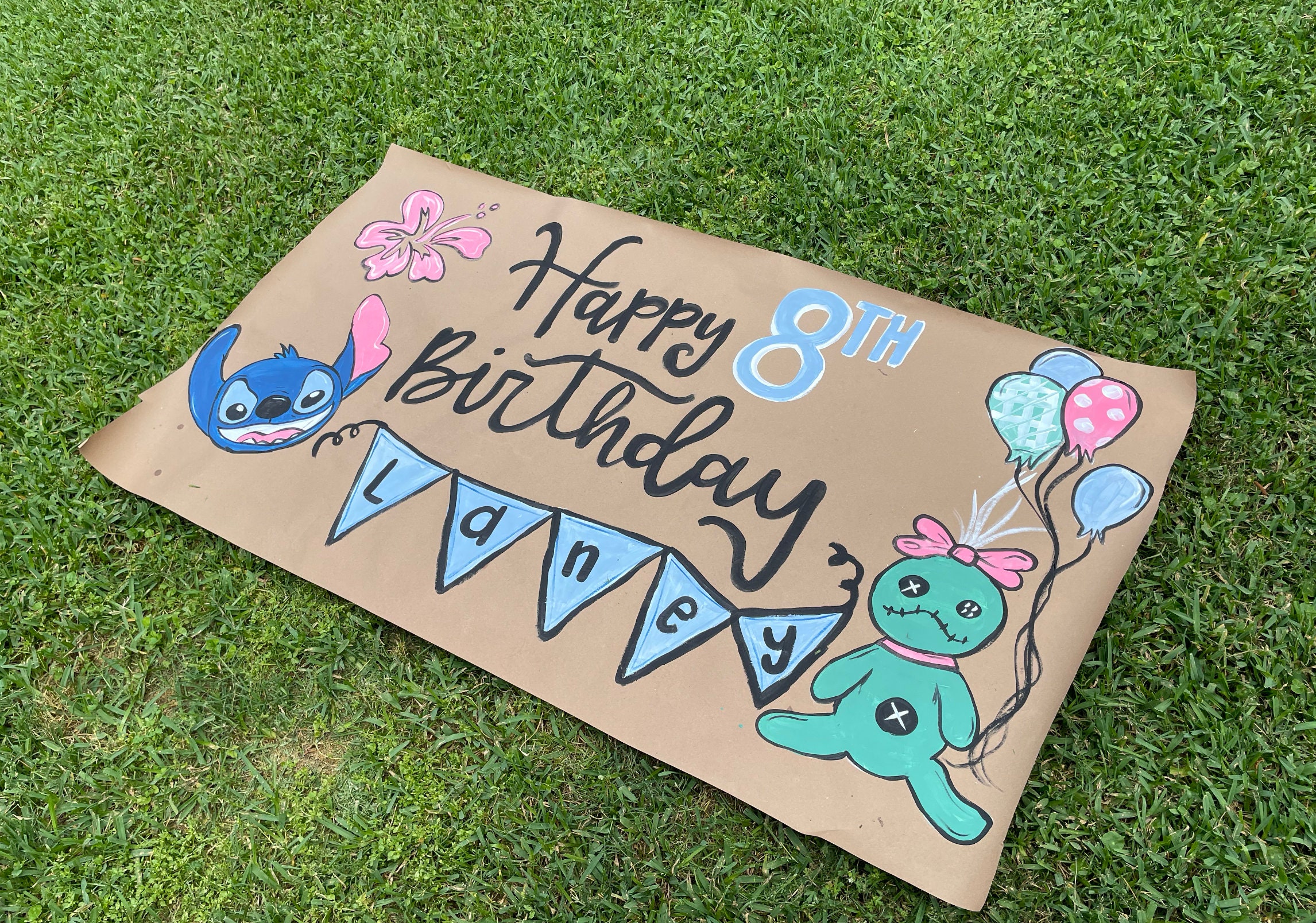 Custom Kraft Paper Banner Birthday Party Banner Kraft Paper Custom