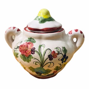 CANTAGALLI ITALY Sugar Bowl with Lid EUC