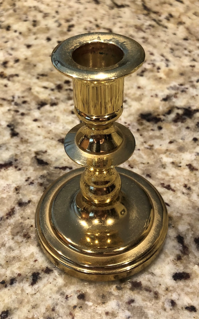 Vintage Baldwin Brass Candle Holder Etsy