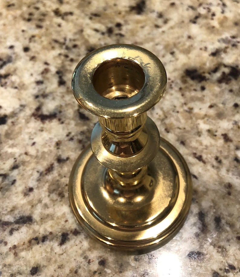 Vintage Baldwin Brass Candle Holder Etsy