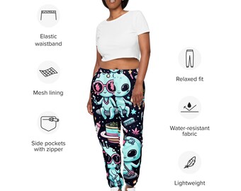 Aliens n sunglasses Unisex track pants 420