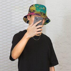 Reversible Canna design #1 bucket hat