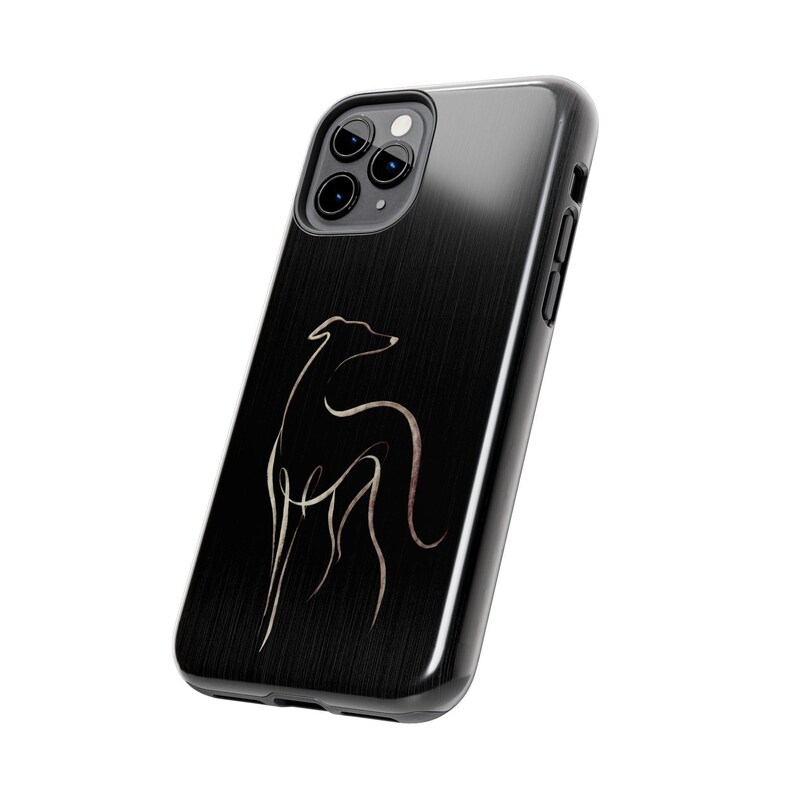Dog Lover Phone Case Italian Greyhound Minimalist Line Art Sleek Modern Design Protection Gift Men Present Pet Owner Mobile Cover Elegant Sophisticated Animal Illustration Contemporary Iggy Breed Accessory Clean Style Perfect Birthday Gift