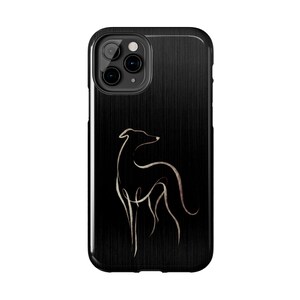 Line Art Phone Case Italian Greyhound Minimalist Design Sophisticated Modern Protection Gift Dog Lover Men Present Pet Owner Mobile Cover Sleek Contemporary Style Elegant Animal Illustration Iggy Breed Specific Accessory Clean Gallery