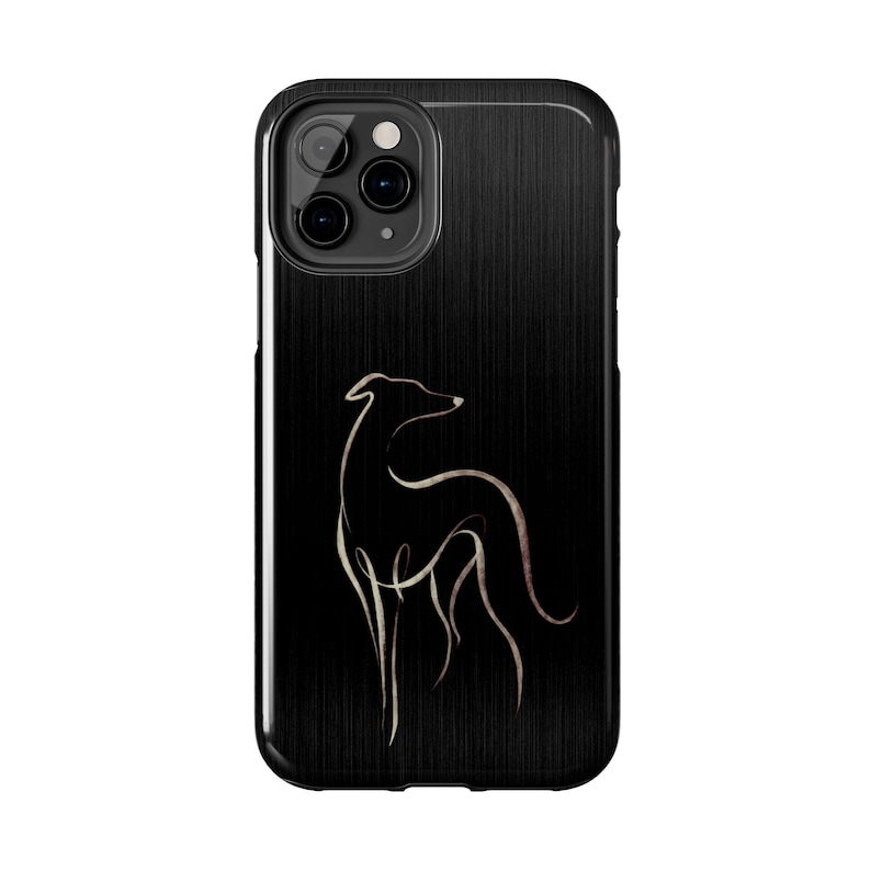 Line Art Phone Case Italian Greyhound Minimalist Design Sophisticated Modern Protection Gift Dog Lover Men Present Pet Owner Mobile Cover Sleek Contemporary Style Elegant Animal Illustration Iggy Breed Specific Accessory Clean Gallery