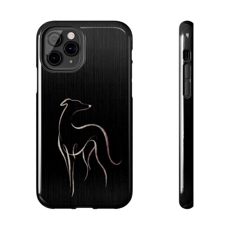 Phone Case Protection Italian Greyhound Minimalist Line Art Design Modern Sleek Gift For Dog Lover Men Present Pet Owner Mobile Cover Elegant Contemporary Style Clean Animal Illustration Iggy Breed Accessory Sophisticated Phone Protection