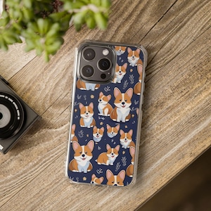 Bonitas fundas magnéticas para teléfono con diseño de Corgi Kawaii, funda para teléfono con diseño de Corgi, regalo para amantes de los Corgi, móvil con diseño de Corgi, funda para teléfono con diseño de Corgi Kawaii