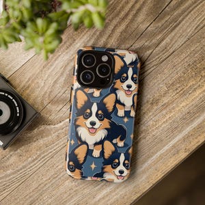 Kawaii Corgi Phone Case, Durable Protection, Dog Lover Gift, Cute Animal Cover, Pet Themed Tech Accessories, Tricolor Corgi, Corgi Phone
