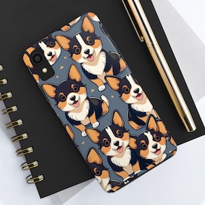 Cute Corgi Tough Phone Case, Dog Lover Gift, Tricolor Corgi, Unique Phone Case, Birthday Gift, Dog Design Cover, Corgi Phone, Corgi Mobile