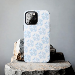 Corgi Floral Tough Phone Case: Protective Dog Lover Gift