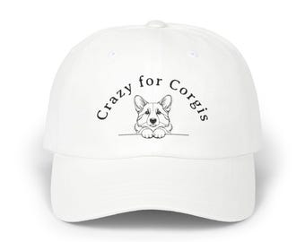 Embroidered Corgi Dad Hat - Dog Lover Gift