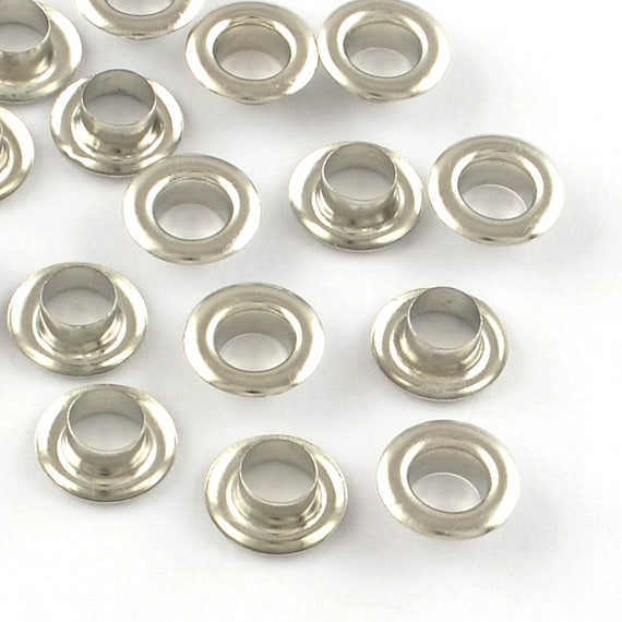 2pcs 925 sterling silber Kern Öse Perlenkern Grommet Niete 5mm