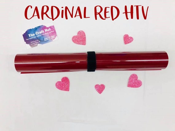 Cardinal Red HTV- Iron On- T-shirt Vinyl- Cardinal Red Siser HTV -Heat  Transfer Vinyl- Craft Vinyl