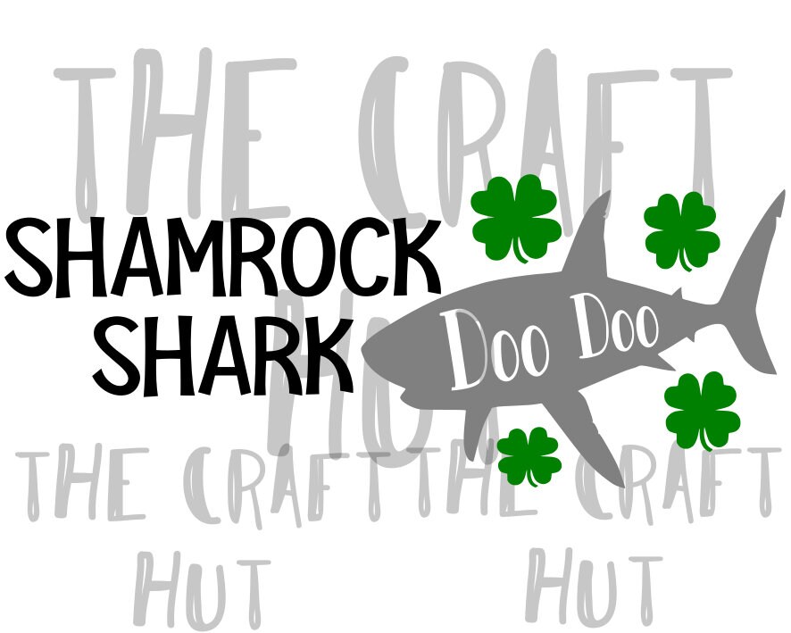 Download Shamrock Shark Svg St Patricks Day Svg Shark Family Svg Etsy