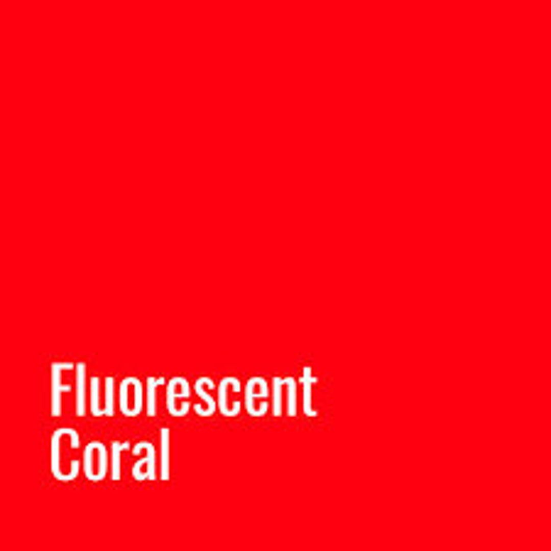 Fluorescent Coral HTV Neon Coral HTV Neon Coral T-shirt Vinyl Craft Vinyl  Iron on Vinyl -  Canada