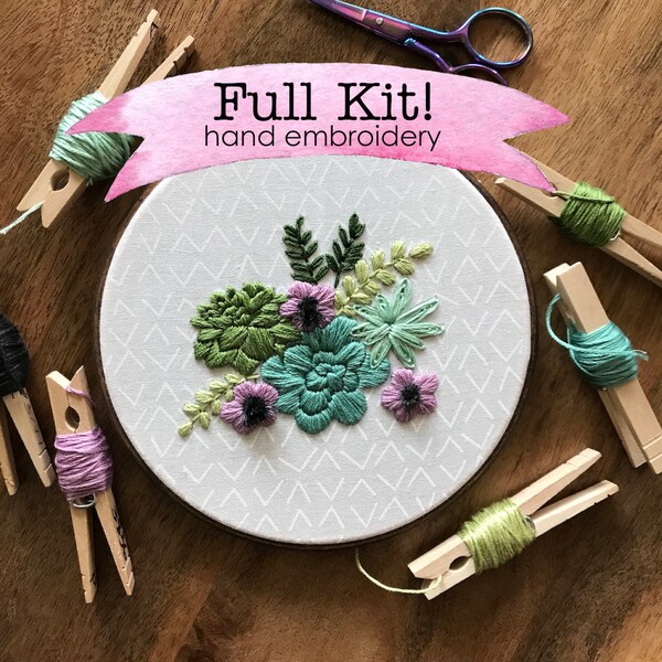 Cactus Embroidery Etsy