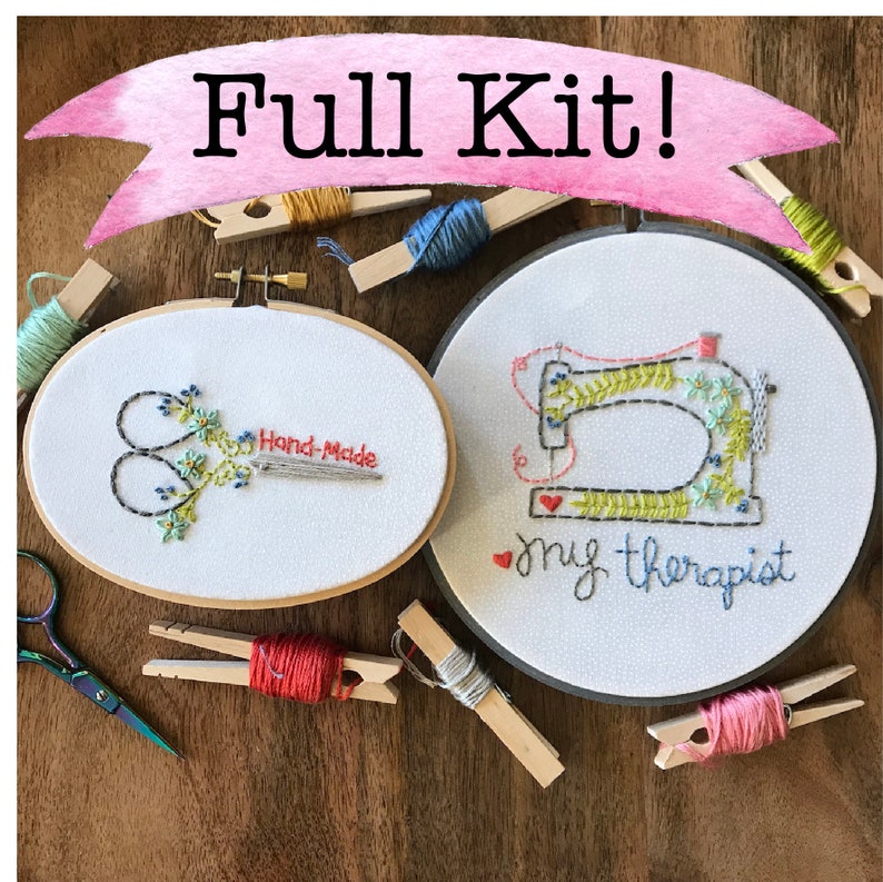 Embroidery kit Funny Quote Embroidery Design Hoop Art Hand image 0