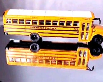 International CE school bus custom lettered