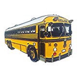 Crown Coach School bus lapel pin 6 EACH bundle