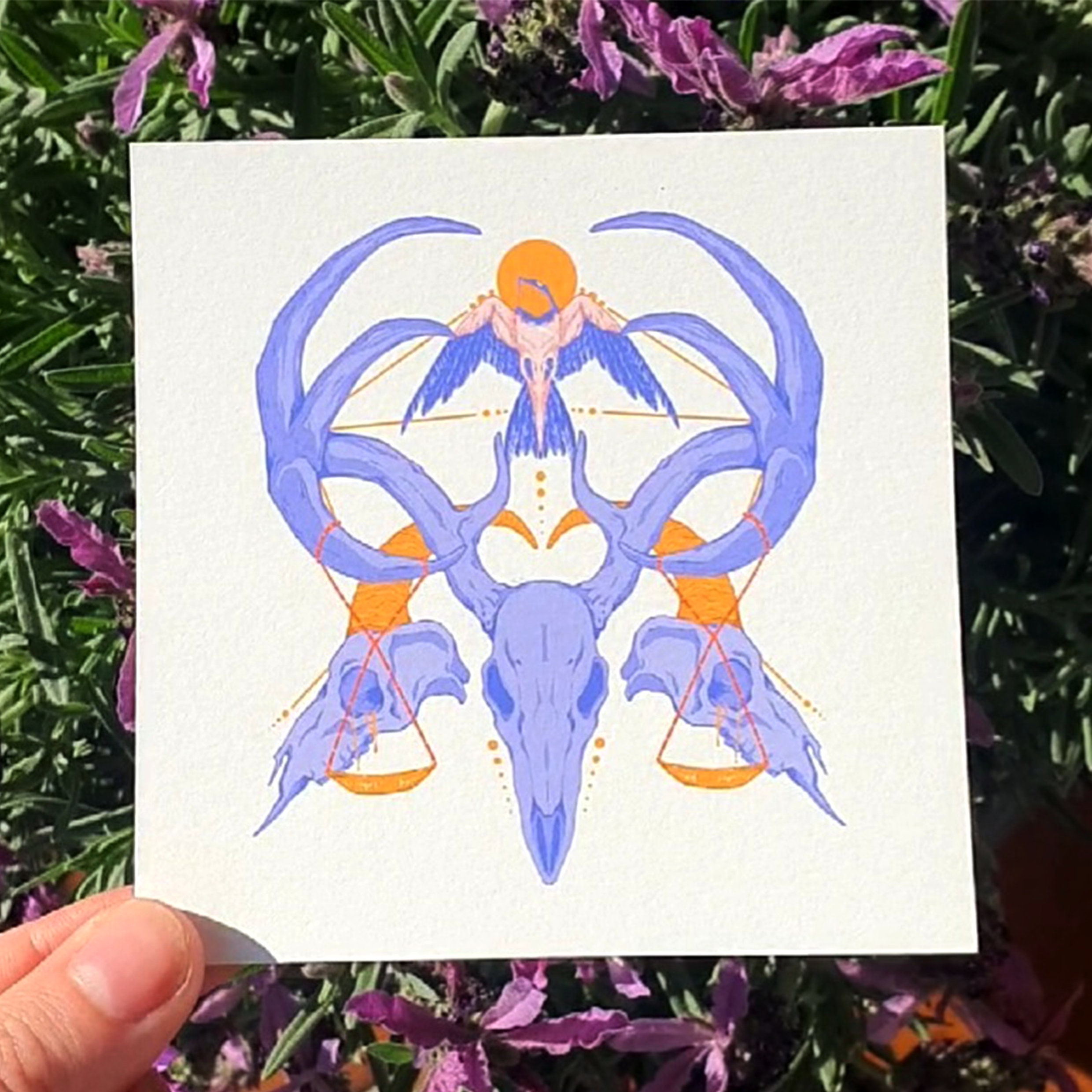 Judgement Witte achtergrond Art Print 10 cm x 10 cm - Etsy Nederland
