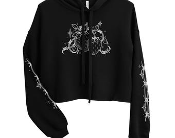 Barbed Wire Strawberry Crop Hoodie