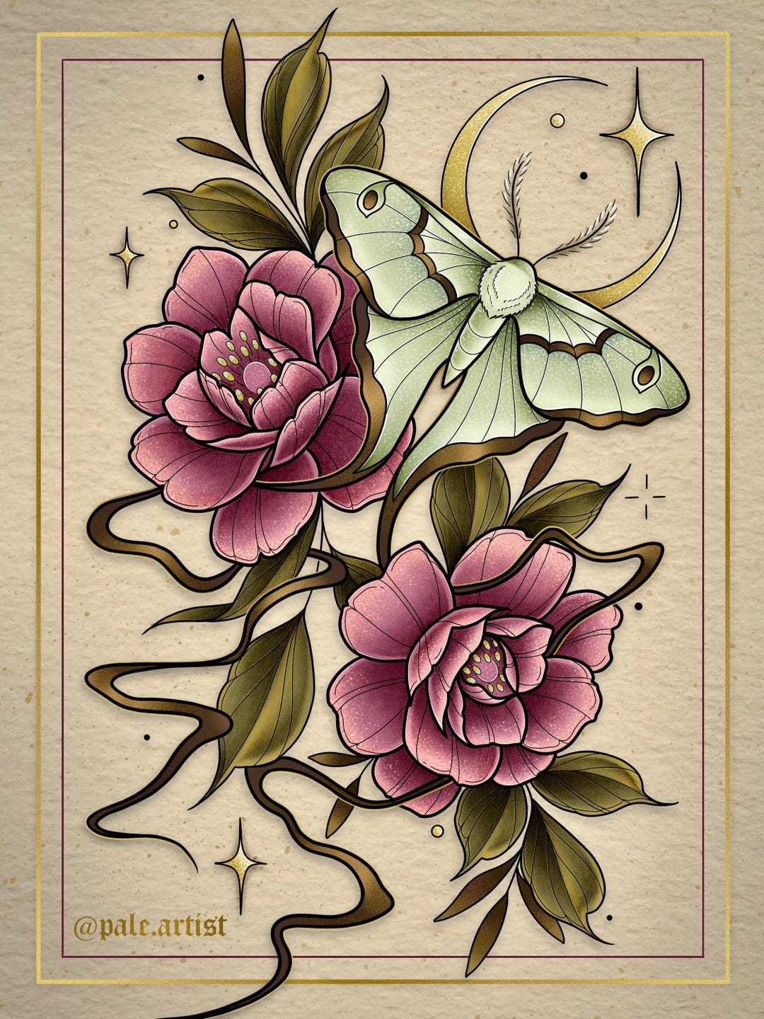Luna Moth - Archival Print - Etsy