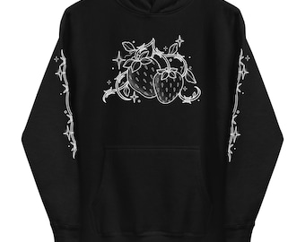 Barbed Wire Strawberry Unisex Hoodie