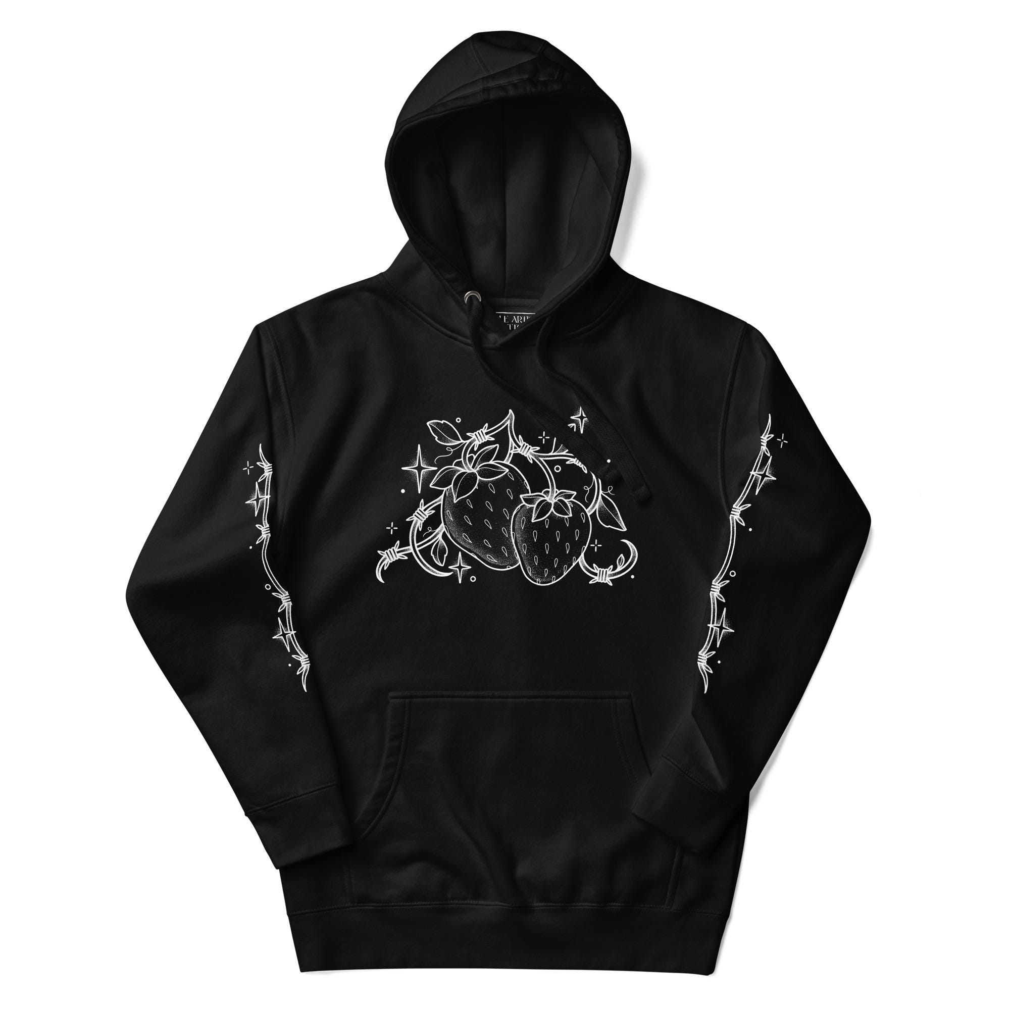 Barbed Wire Strawberry Unisex Hoodie - Etsy UK