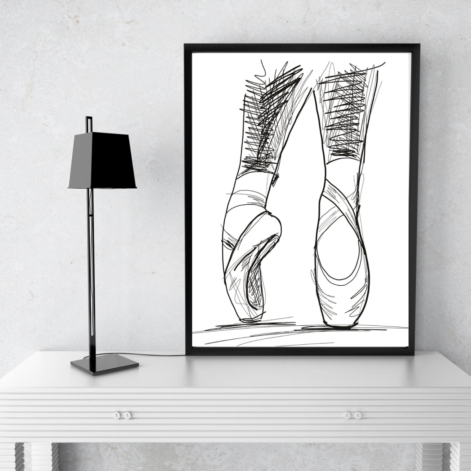ballet shoes print ~ instant download ~ large wall art canvas print ~ bed room and living room decor ~ ballet dancer gift ballet shoes print ~ instant download ~ large wall art canvas print ~ bed room and living room decor ~ ballet dancer gift